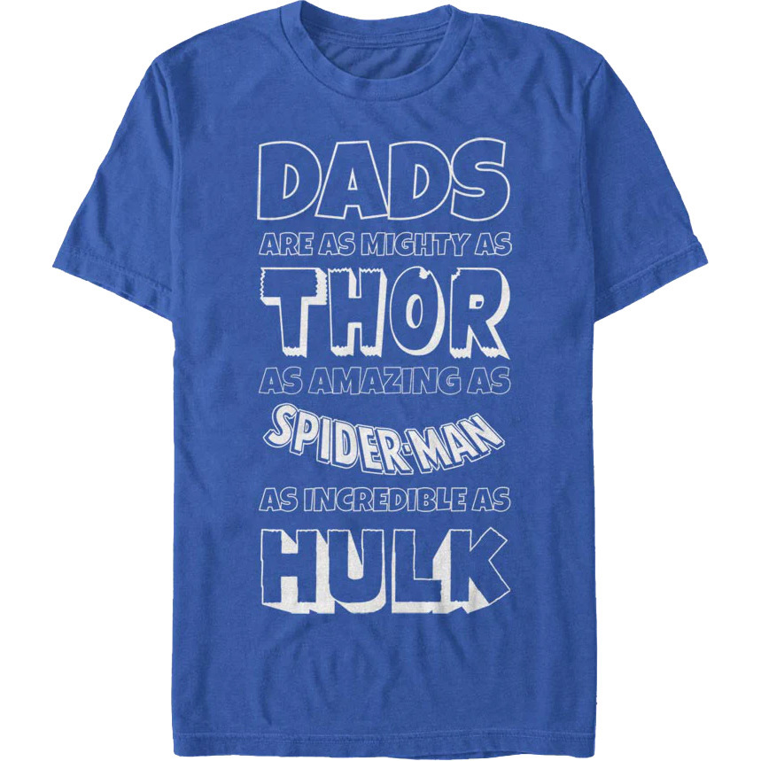 Avengers Fathers Day Marvel Comics Tshirt